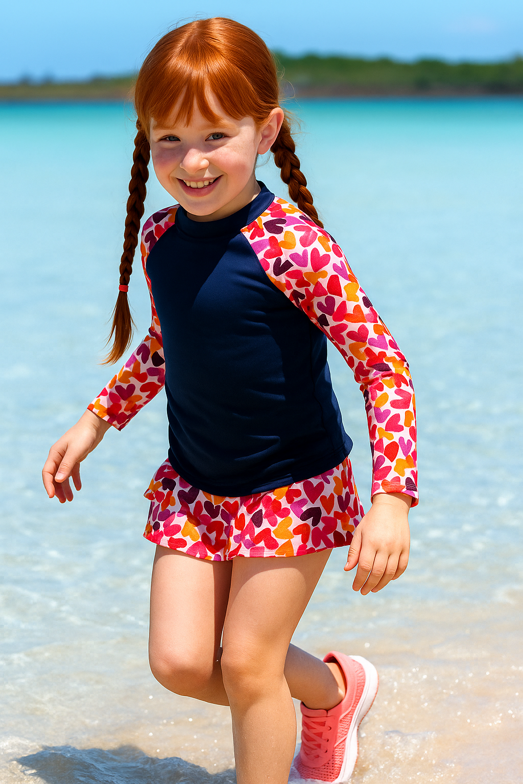 TRAJE DE BAÑO CON MANGA LARGA NIÑA