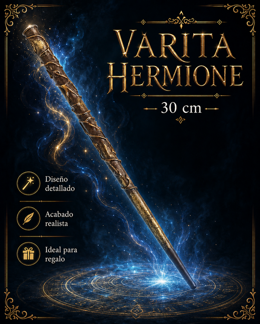 VARITA MÁGICA MODELO HERMIONE – ACCESORIO DE FANTASÍA