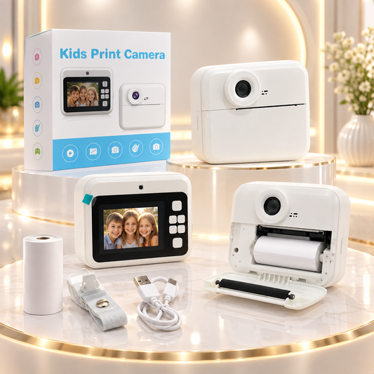 CÁMARA DIGITAL INFANTIL F88 CON IMPRESORA INSTANTÁNEA + JUEGOS