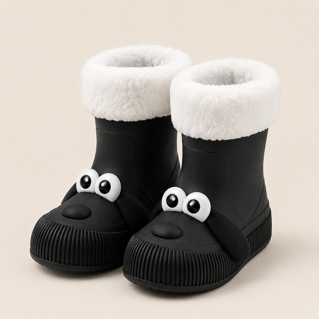 BOTAS DE AGUA INFANTIL DISEÑO PERRITO CON FORRO  TERMICO