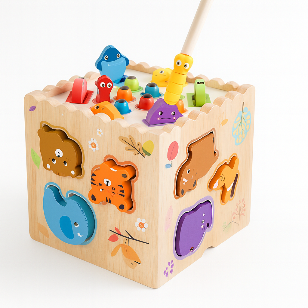 CUBO DIDACTICO  PARA BEBÉS DE 1 AÑO EN ADELANTE