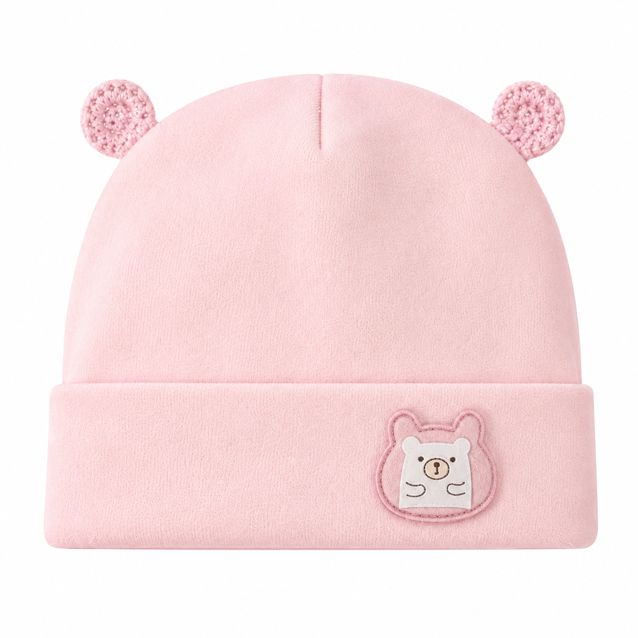 GORRO BEBÉ OSITO MILO ALGODÓN SUAVE CON OREJITAS 0 A 6 MESES UNISEX