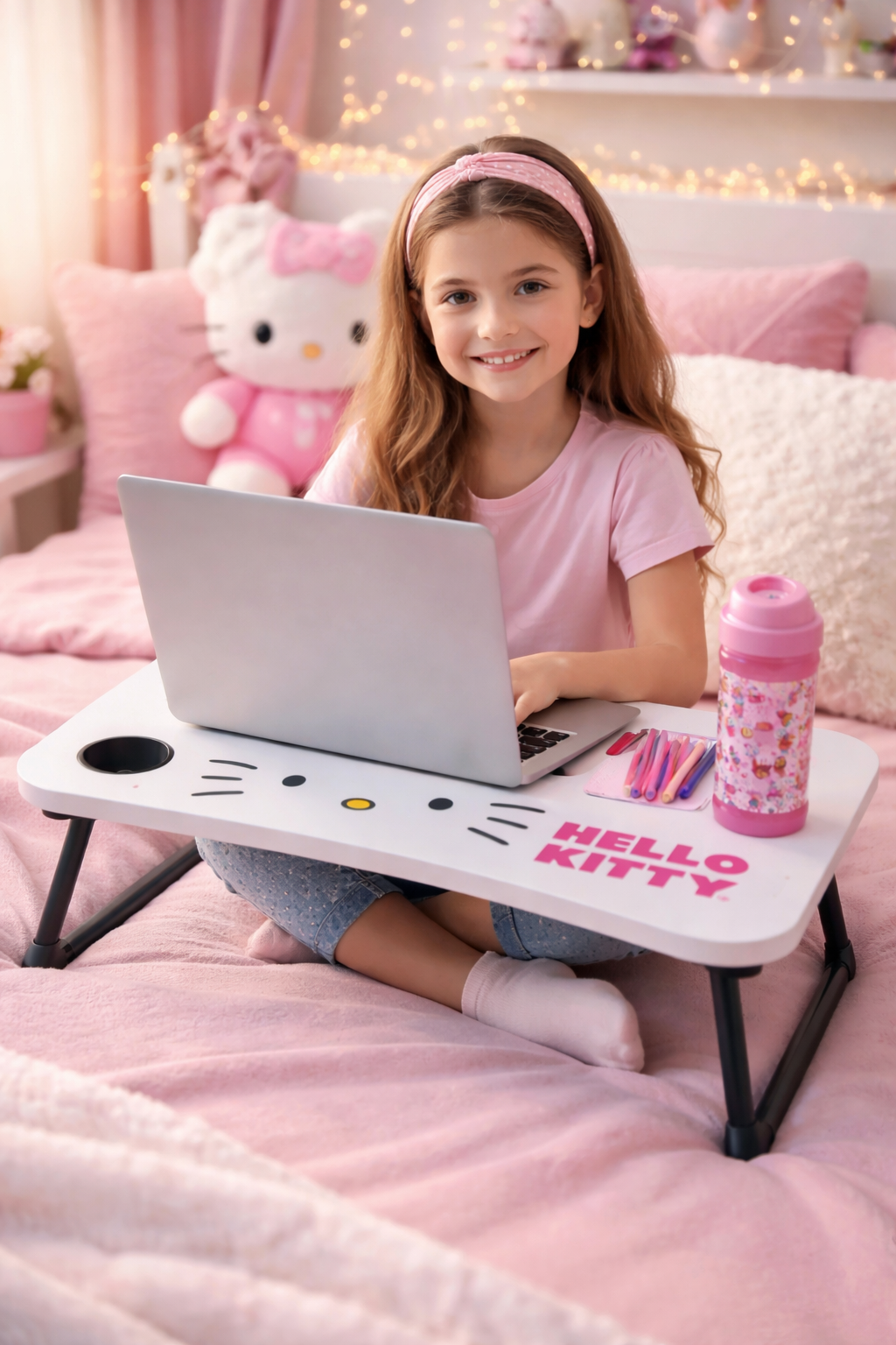 MESA DE CAMA SANRIO, HELLO KITTY, KUROMI, KEROPPI