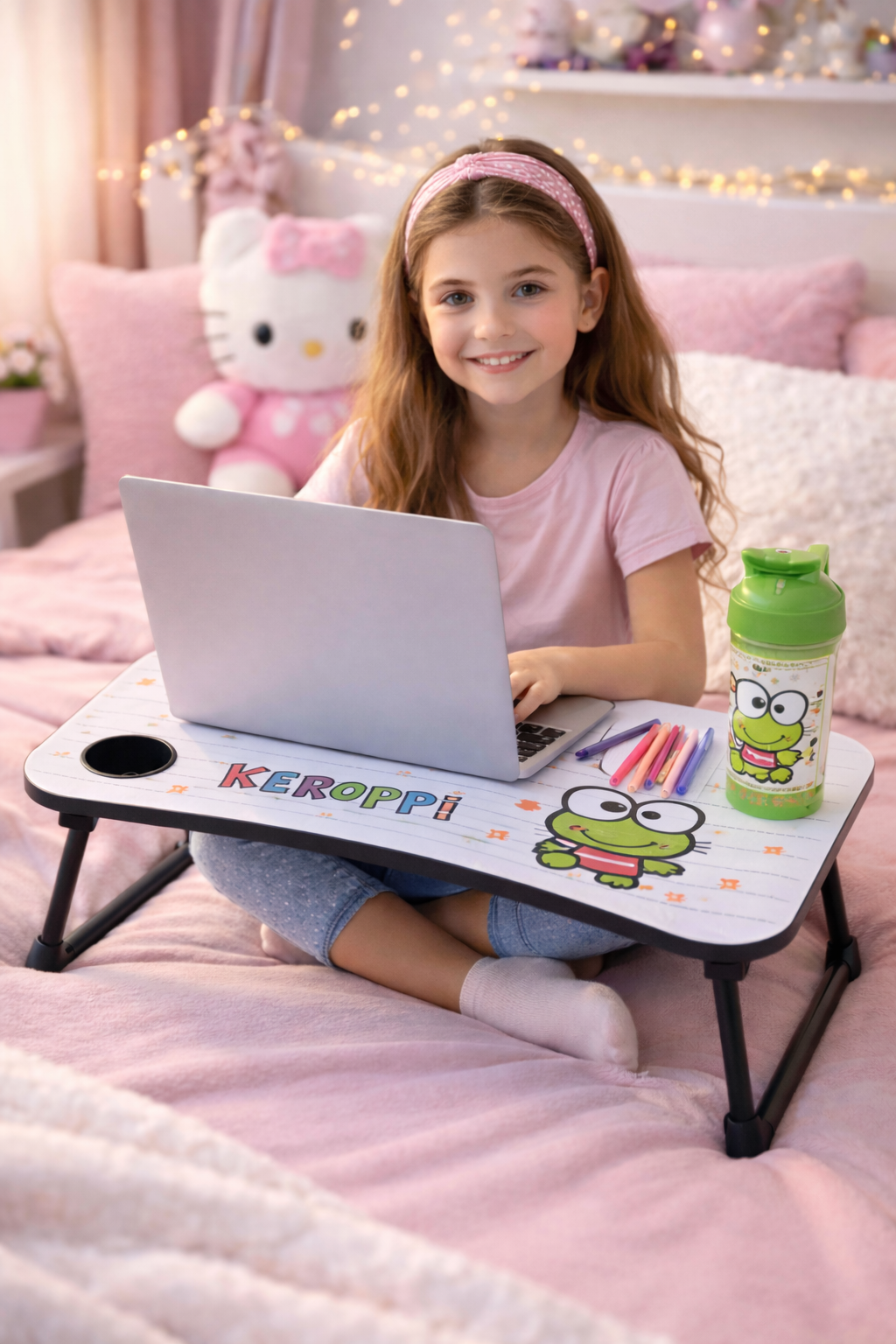 MESA DE CAMA SANRIO, HELLO KITTY, KUROMI, KEROPPI