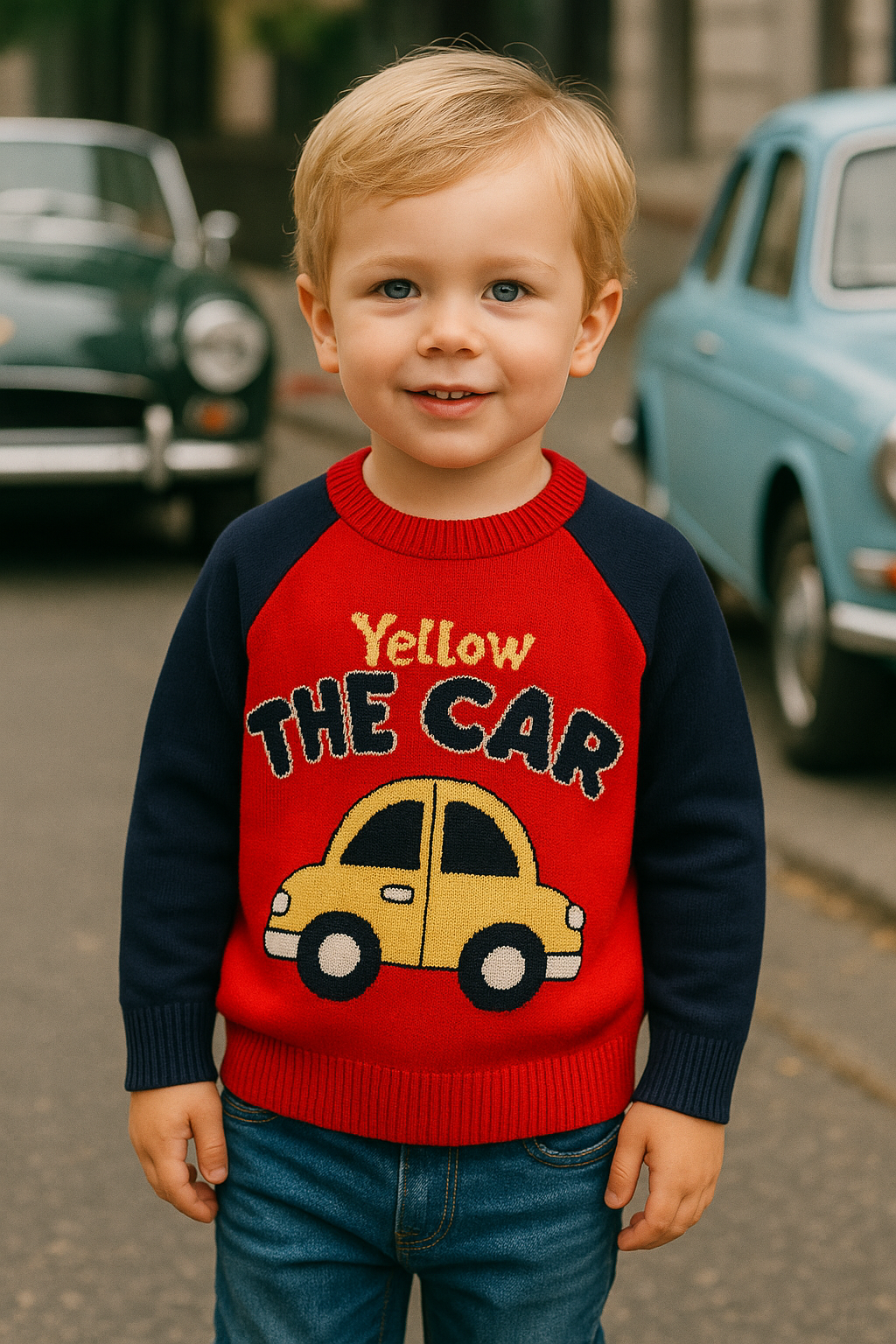 CHALECO NIÑO  YELLOW THE CAR