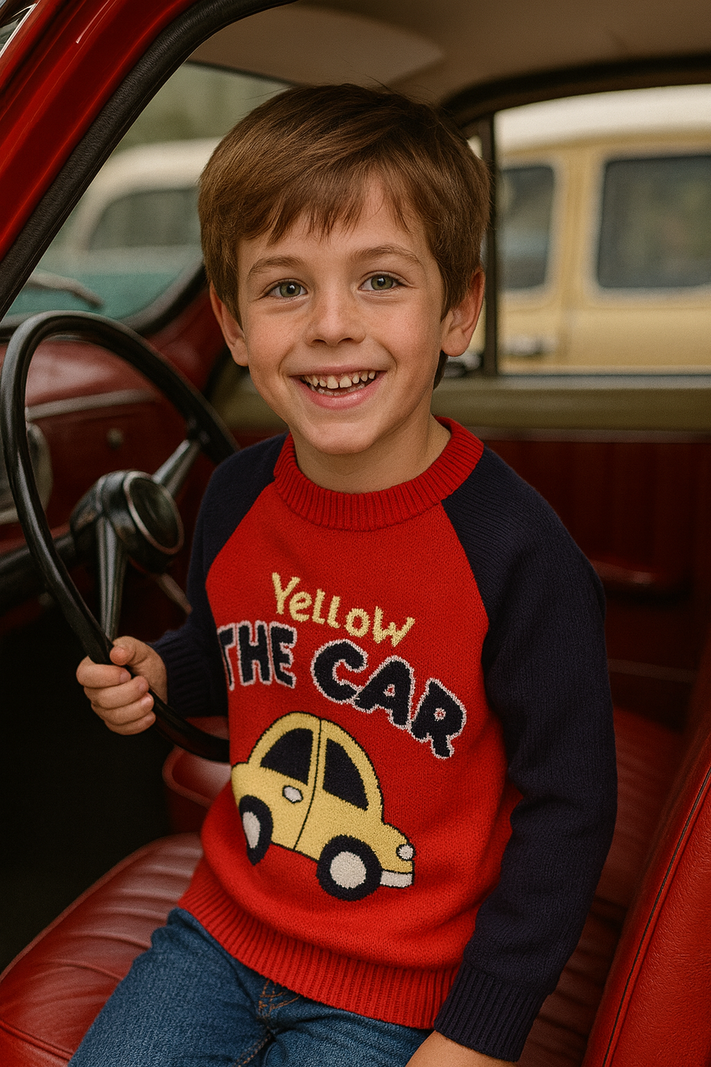 CHALECO NIÑO  YELLOW THE CAR