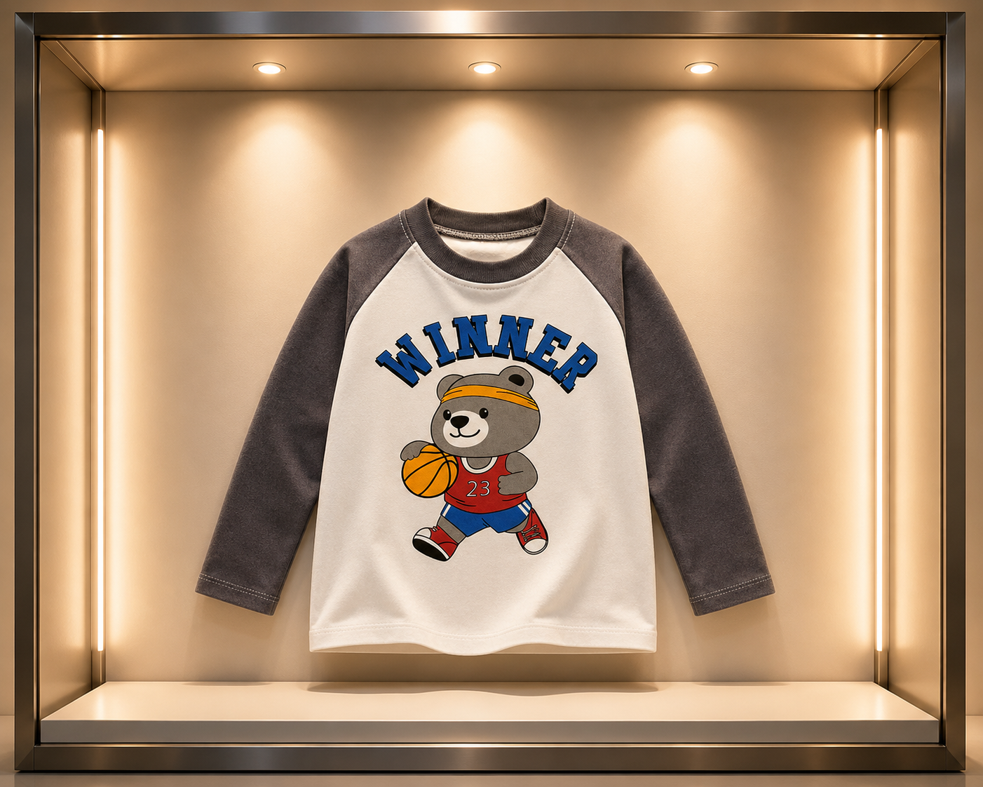 Poleras Infantiles de Manga Larga 100% Algodón