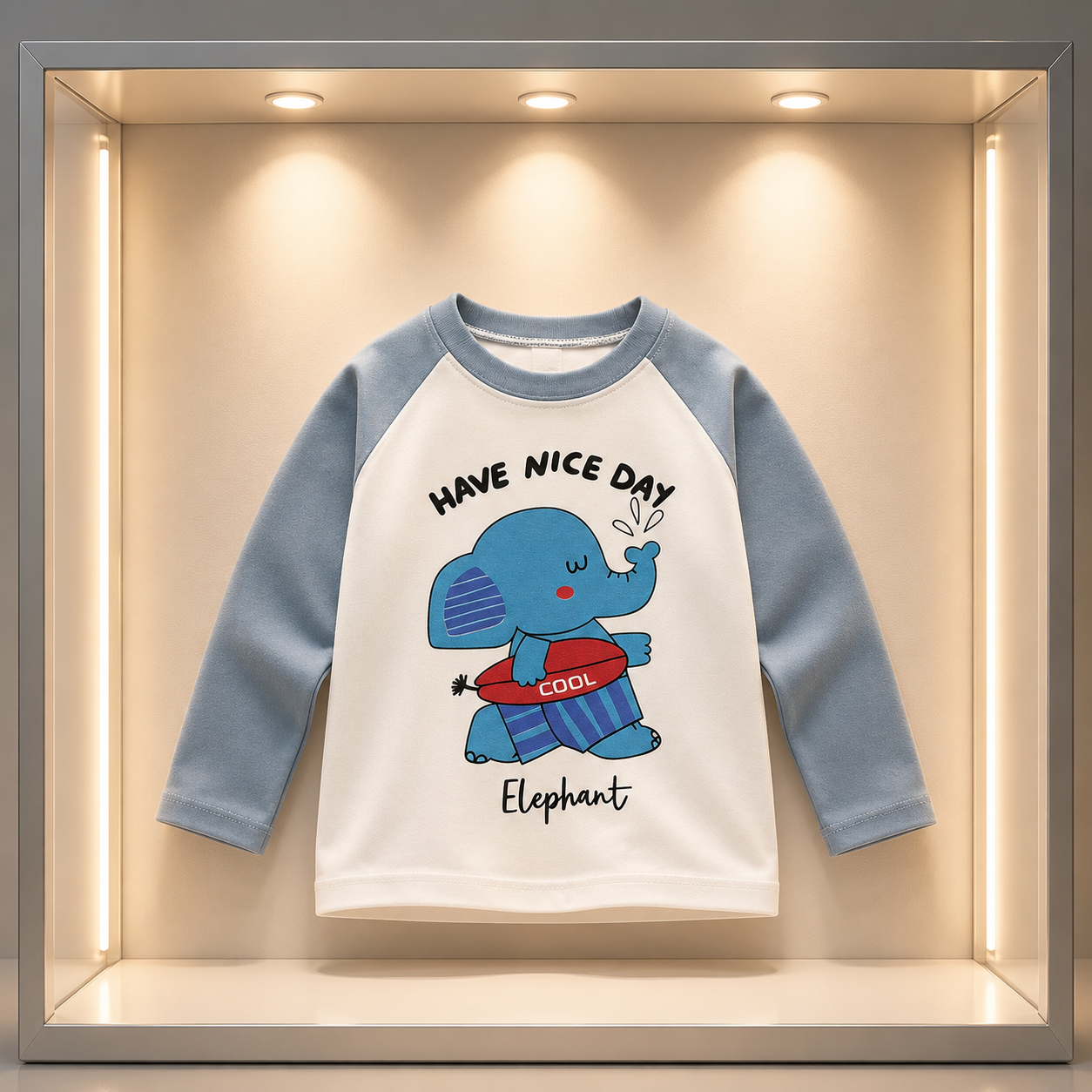 Poleras Infantiles de Manga Larga 100% Algodón