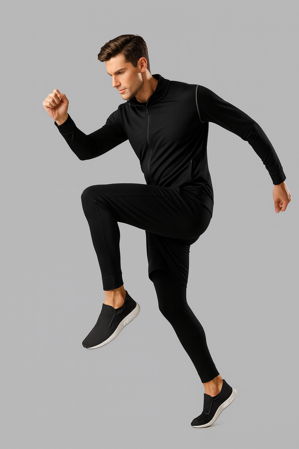 CHAQUETA DEPORTIVA HOMBRE COLORES BLACK AND GRAY