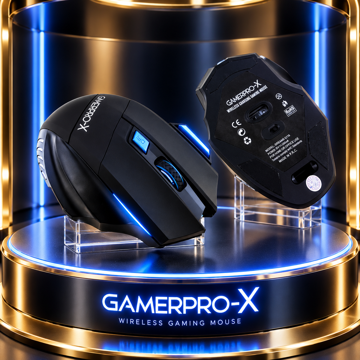 MOUSE GAMER DREAMS G118 INALÁMBRICO RECARGABLE CON LUZ RGB