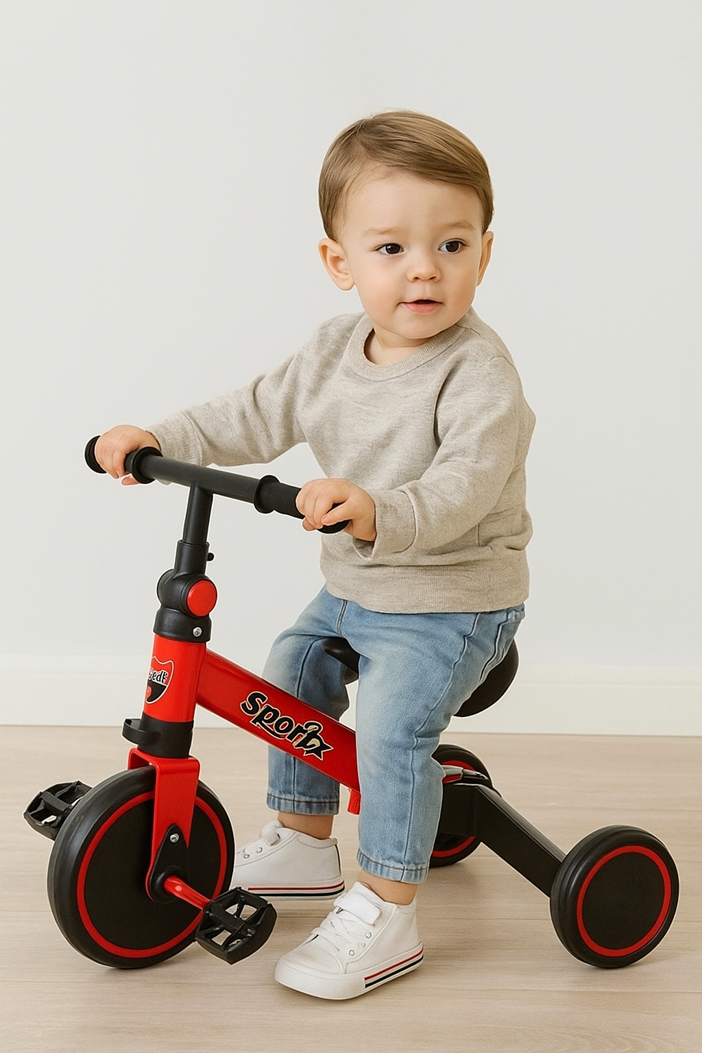 TRICICLO CON PEDALES NIÑOS Y NIÑAS