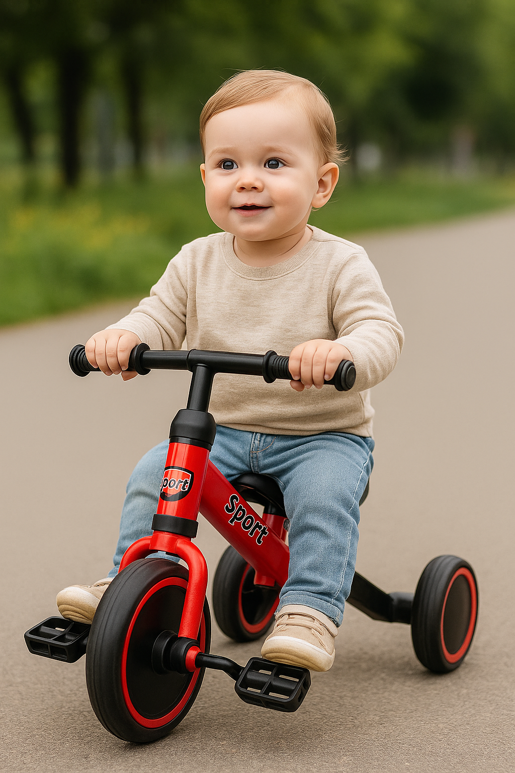TRICICLO CON PEDALES NIÑOS Y NIÑAS