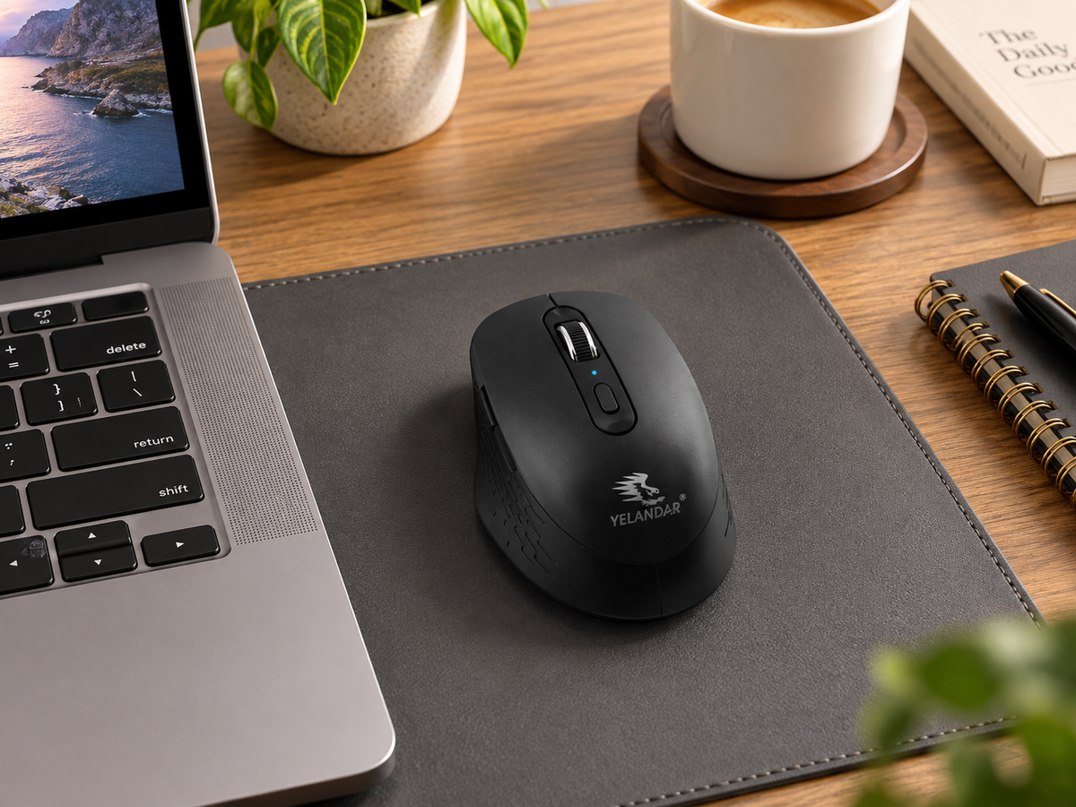 MOUSE INALÁMBRICO Q8 ERGONÓMICO RECARGABLE BLUETOOTH – 6 BOTONES