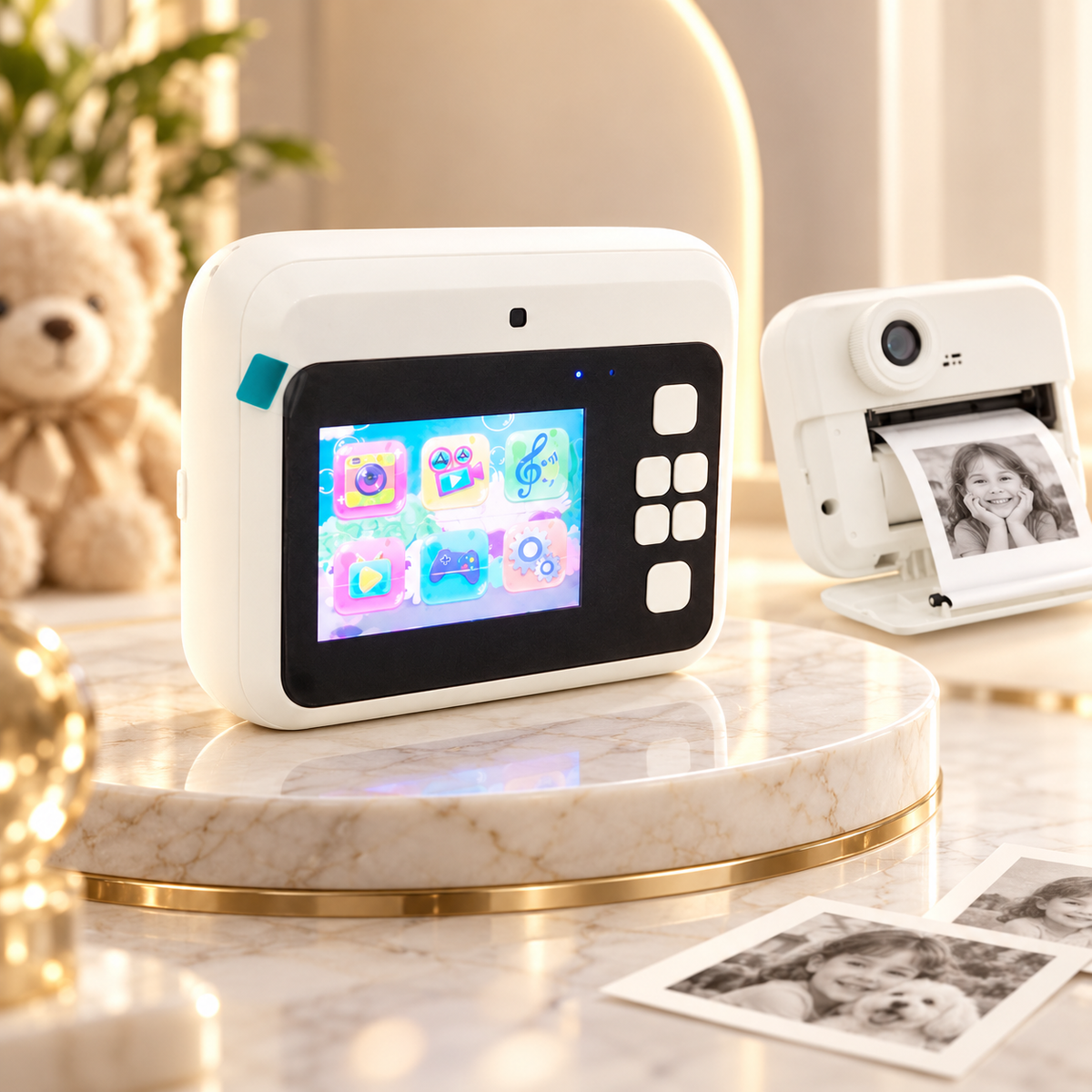 CÁMARA DIGITAL INFANTIL F88 CON IMPRESORA INSTANTÁNEA + JUEGOS