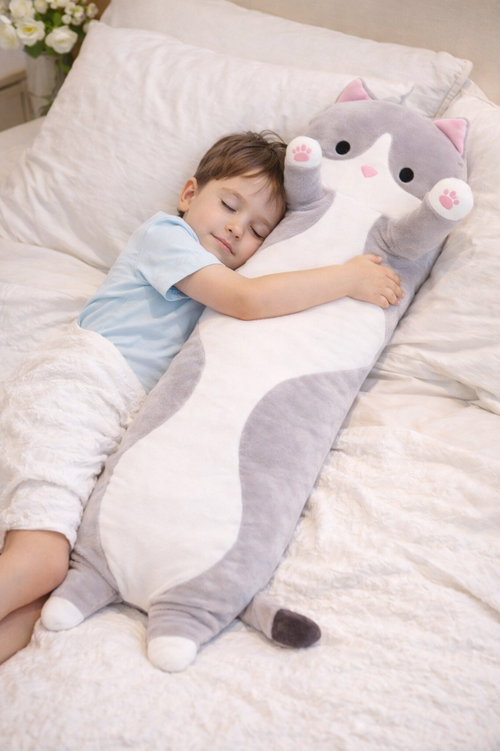 ✨🌙 GATOS KAWAII 90cm LARGO – LOS MÁS TIERNOS DEL UNIVERSO 🐾💫