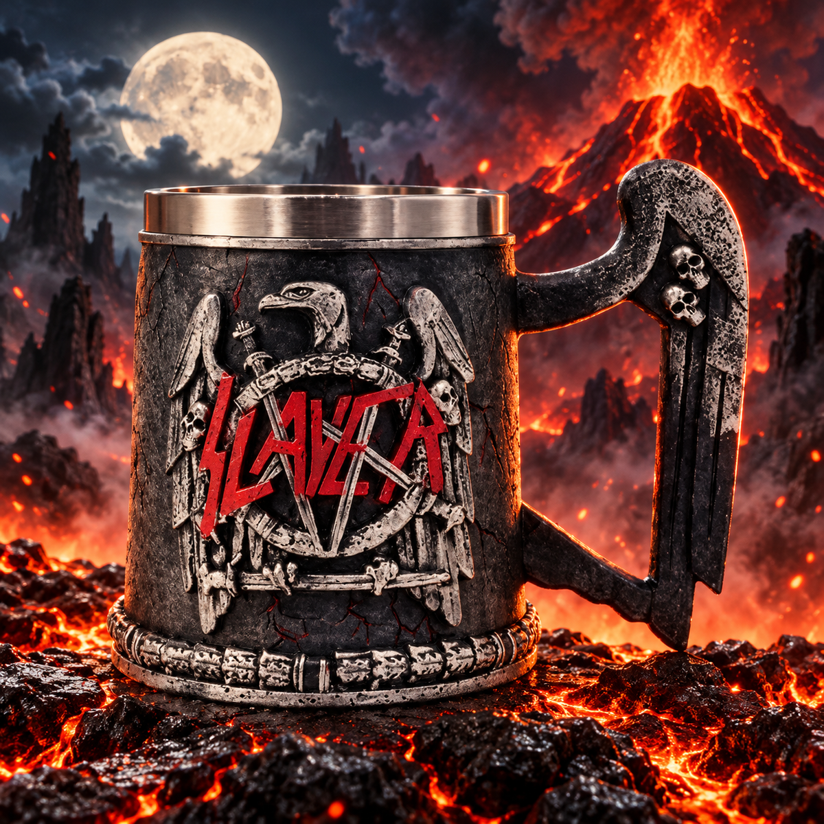 TAZÓN SLAYER 3D – ROCK Y THRASH METAL | 450 ML |