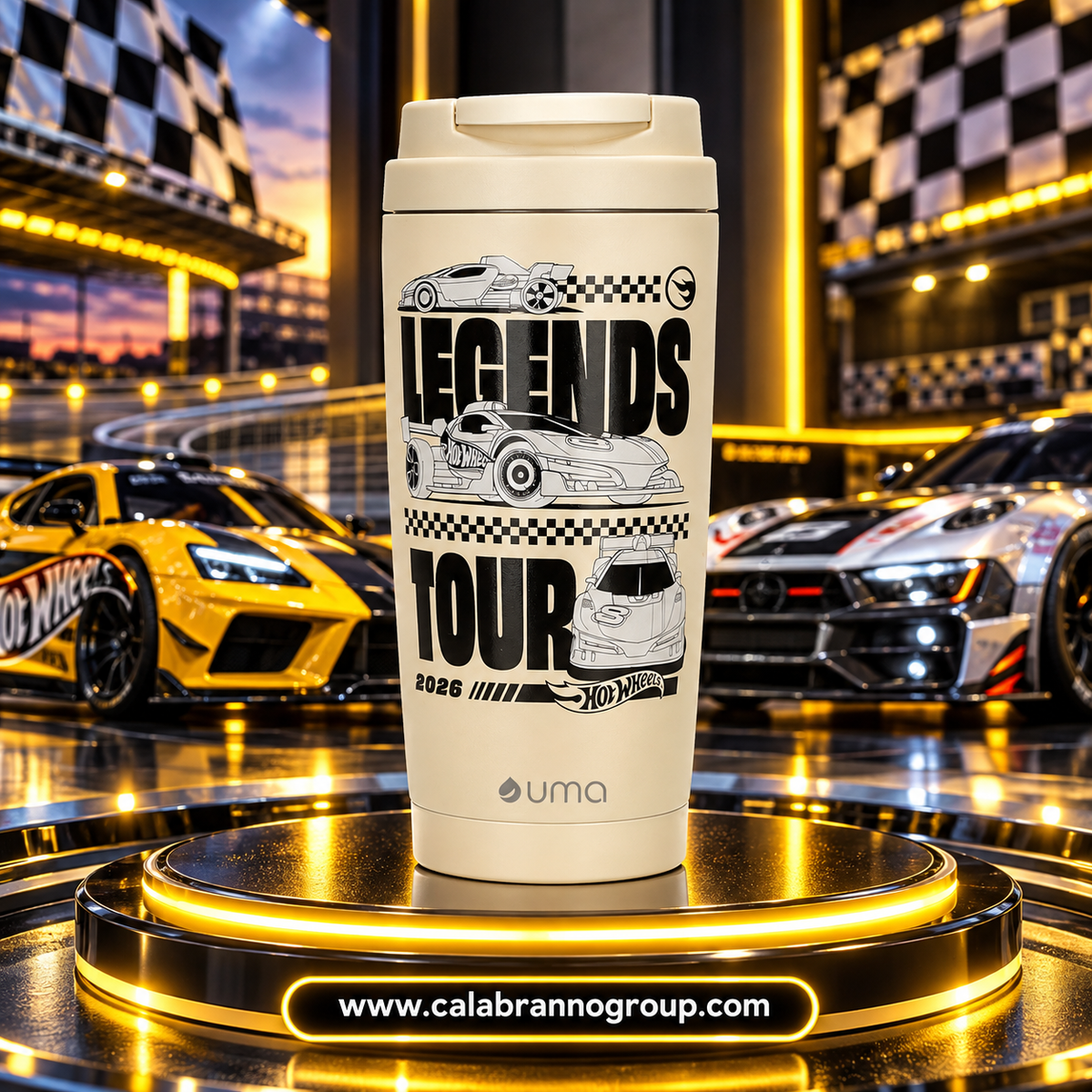 VASO TÉRMICO PARA CAFÉ HOT WHEELS LEGENDS 590 ML UMA