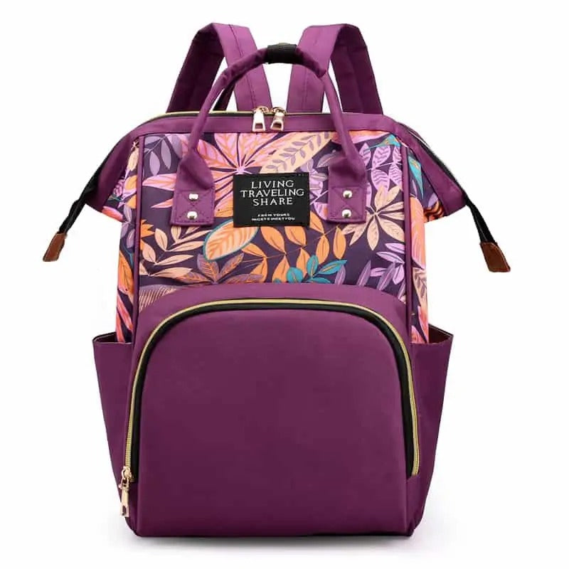 BOLSO MATERNAL FLOWERS 4 COLORES
