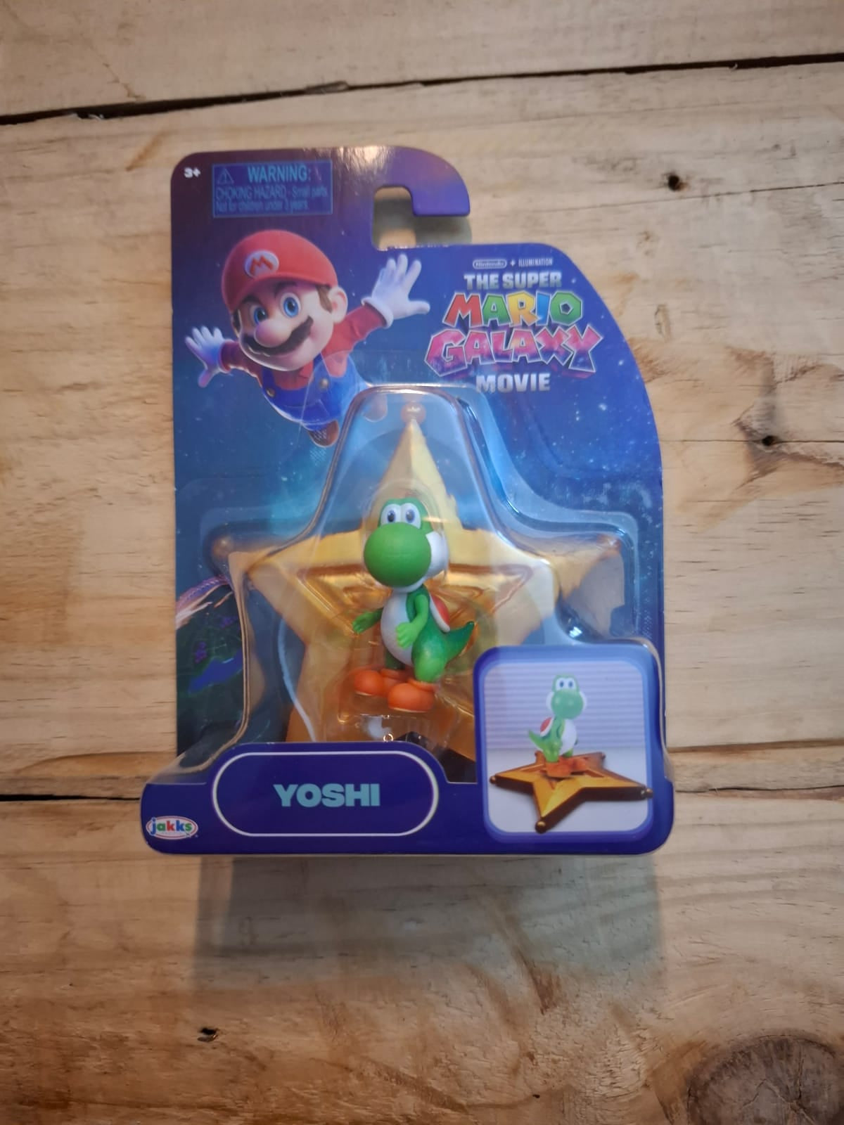 FIGURA YOSHI SUPER MARIO GALAXY MOVIE CON ESTRELLA – JAKKS PACIFIC