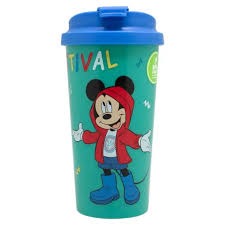 VASO MUG DISNEY ORIGINAL LICENCIADO – MICKEY MOUSE Y PATO DONALD 475 ML CON TAPA