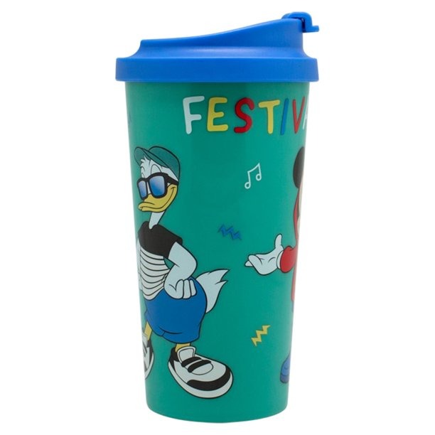VASO MUG DISNEY ORIGINAL LICENCIADO – MICKEY MOUSE Y PATO DONALD 475 ML CON TAPA