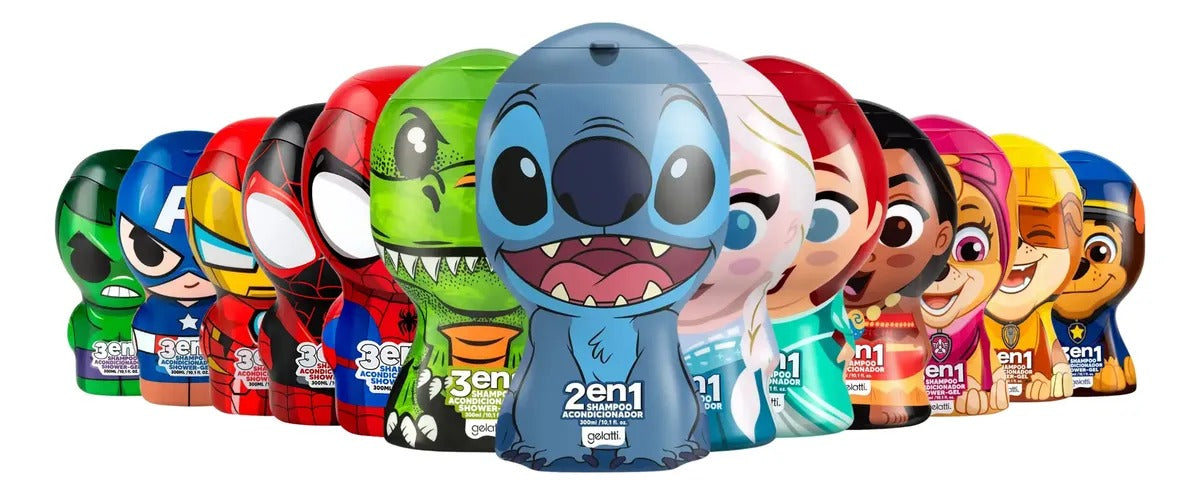 SHAMPOO SHOOBIES 2 EN 1 STITCH GELATTI 300 ML – SHAMPOO + ACONDICIONADOR