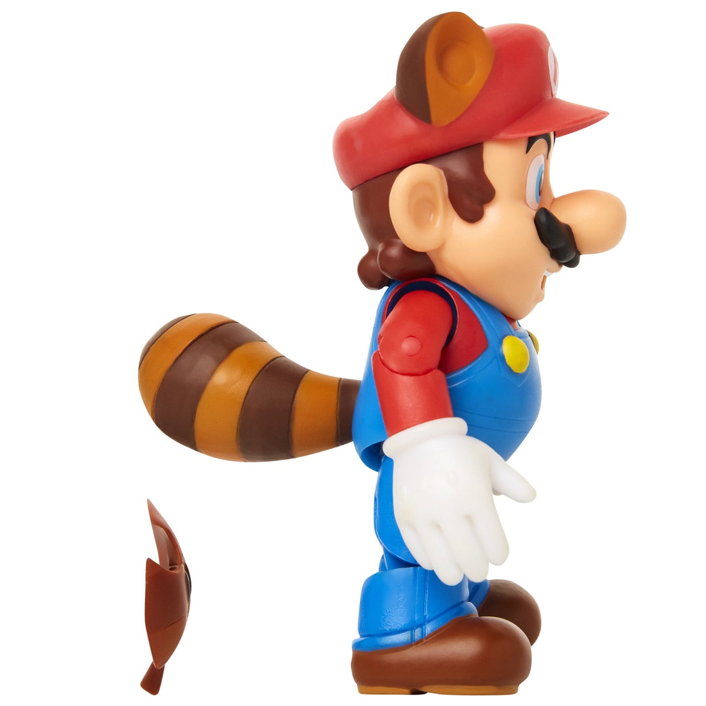 FIGURA SUPER MARIO MAPACHE CON SUPERHOJA JAKKS PACIFIC. ARTICULADO,