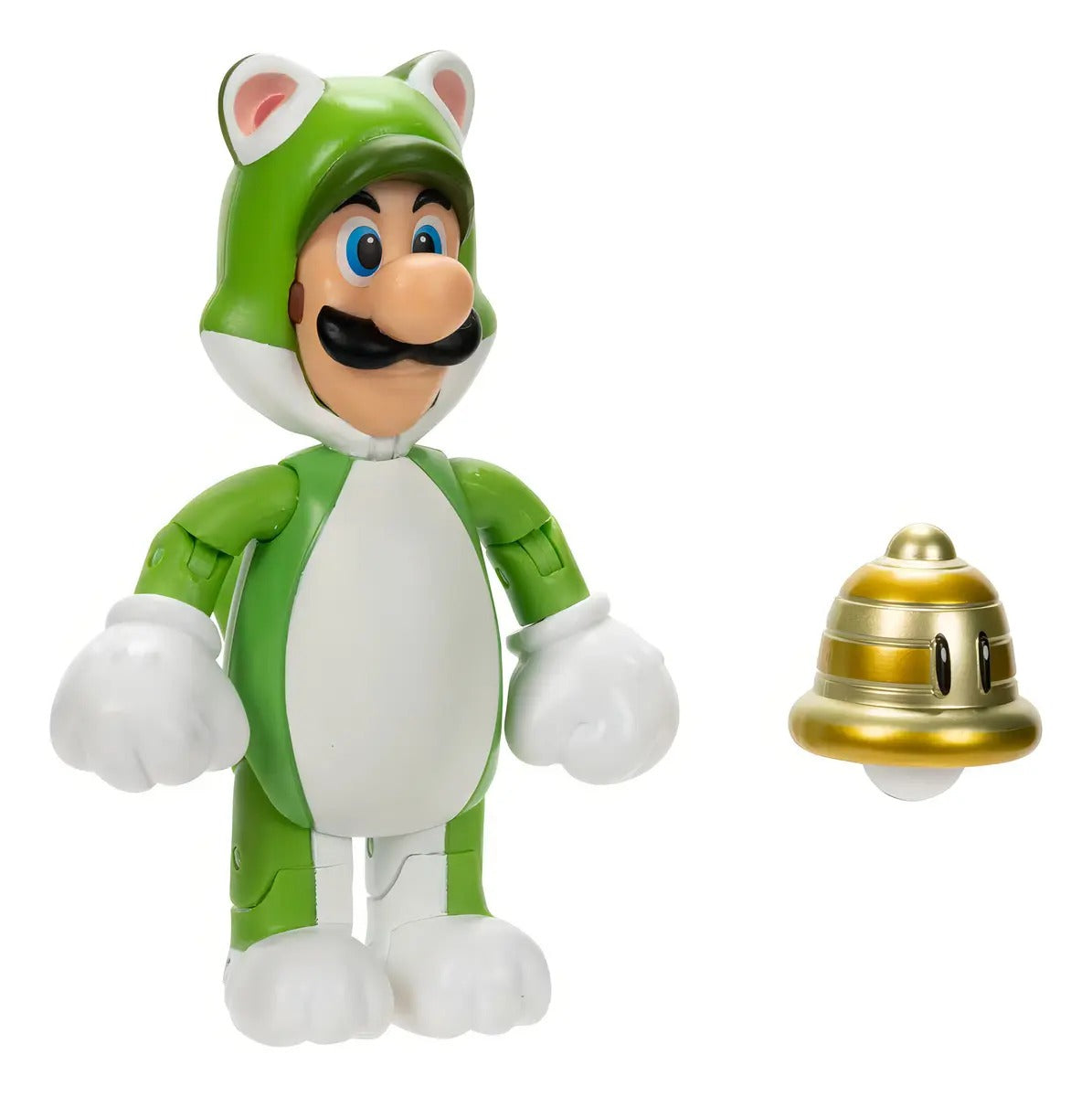 FIGURA SUPER MARIO LUIGI FELINO CON SUPERCAMPANA – JAKKS PACIFIC
