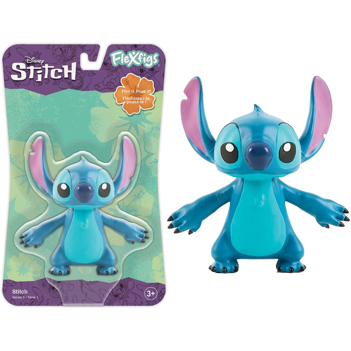 FIGURA FLEXIBLE STITCH 10 CM – DISNEY FLEXFIGS SERIES 1
