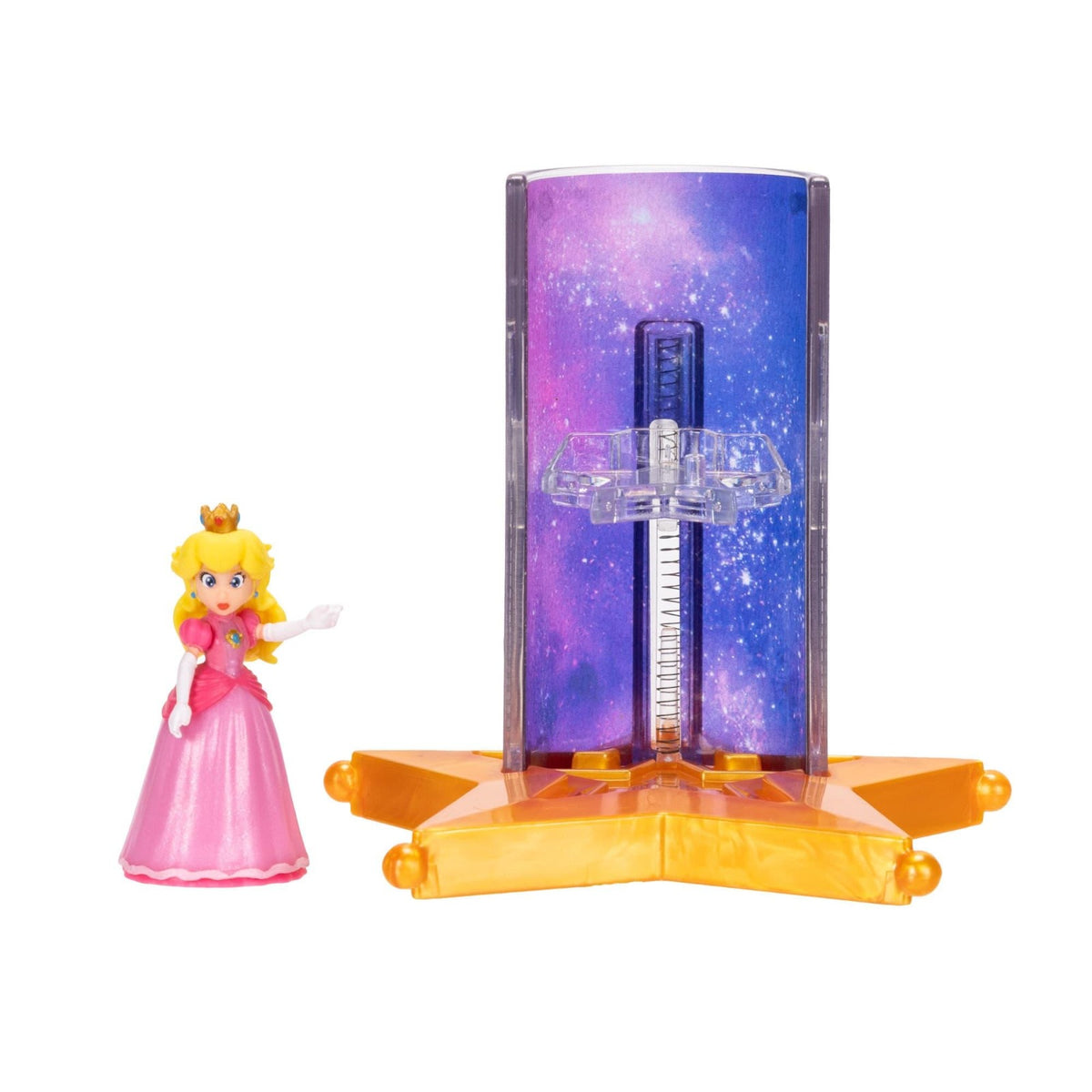FIGURA PRINCESS PEACH 1.5” CON STAR LAUNCHER – THE SUPER MARIO GALAXY MOVIE – JAKKS PACIFIC